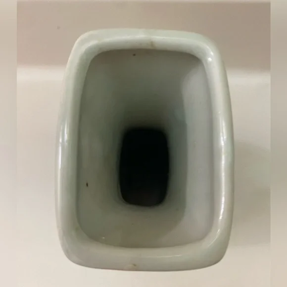 Vintage Blue boat vase - Picture 3 of 4